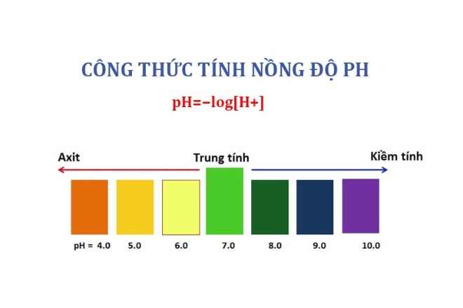 Công thức tính pH là như thế nào?