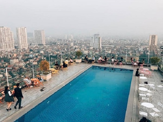 Trill Pool - Bể bơi trên sân thượng đẹp tại Hà Nội 