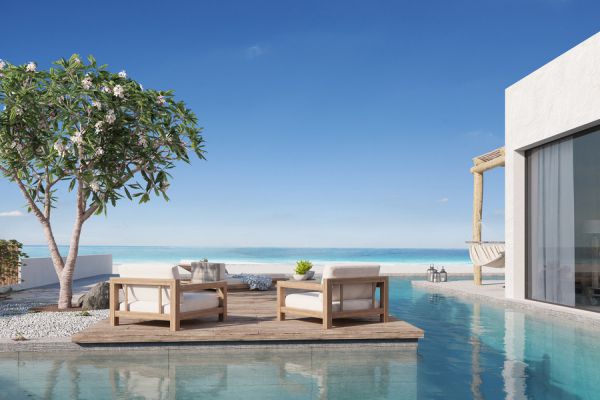 Bố trí khu vực nghỉ quanh hồ bơi khoa học