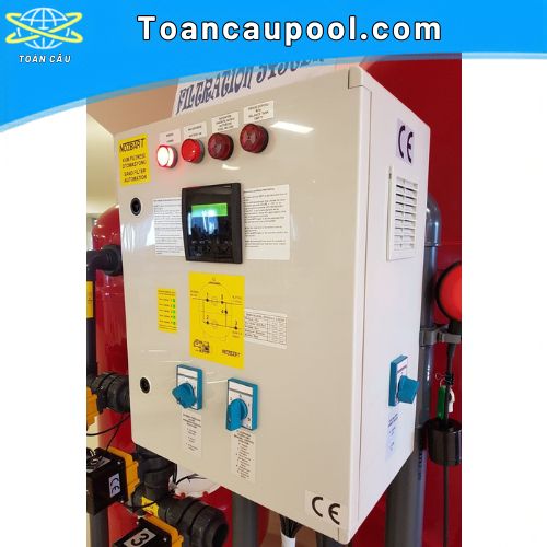 Hộp tự động hóa và đồng hồ áp suất tiếp điểm (24 Volt - 5A)